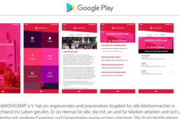 Brandneue MARKENCAMP App verfügbar