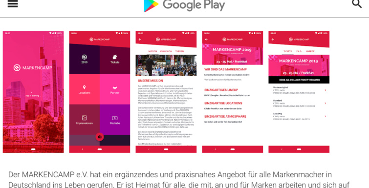 Brandneue MARKENCAMP App verfügbar